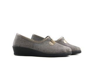 Rohde Instappers Grijs Linen Print I Gratis verzending in NL va €40 -  Steenbergen Schoenen
