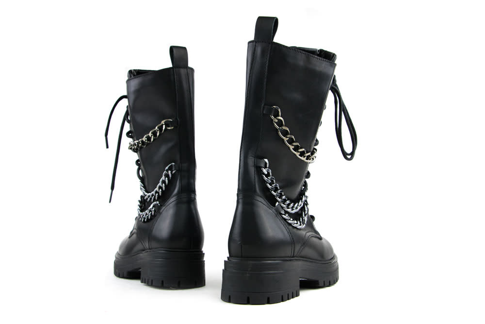 Nikkie Dionne Chain Boots Black - Steenbergen Schoenen