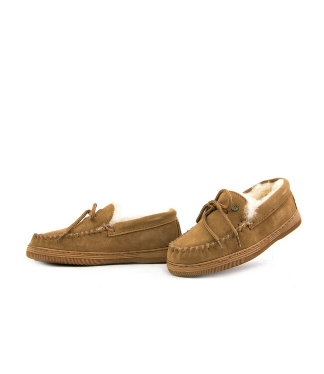 Warmbat Pantoffels Koala Cognac Suede