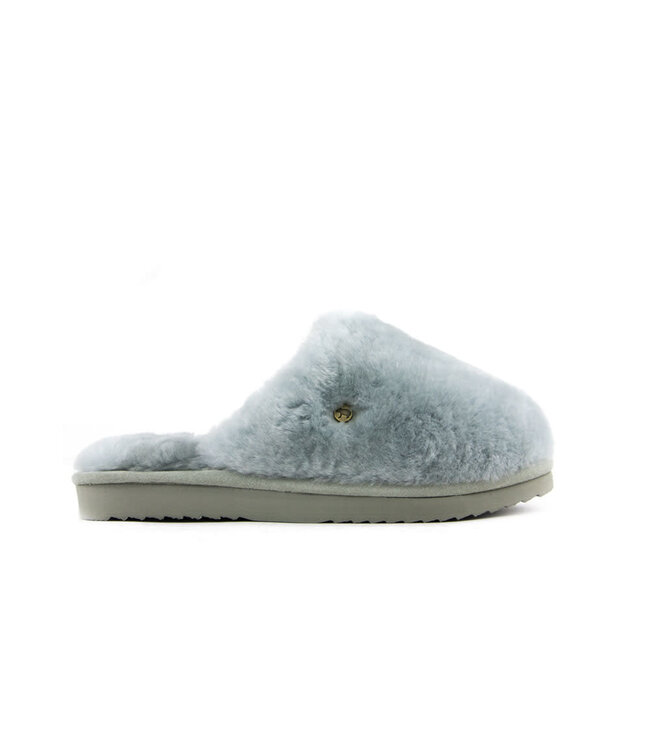 Warmbat Hausschuhe Mungo Fur Ice Blue