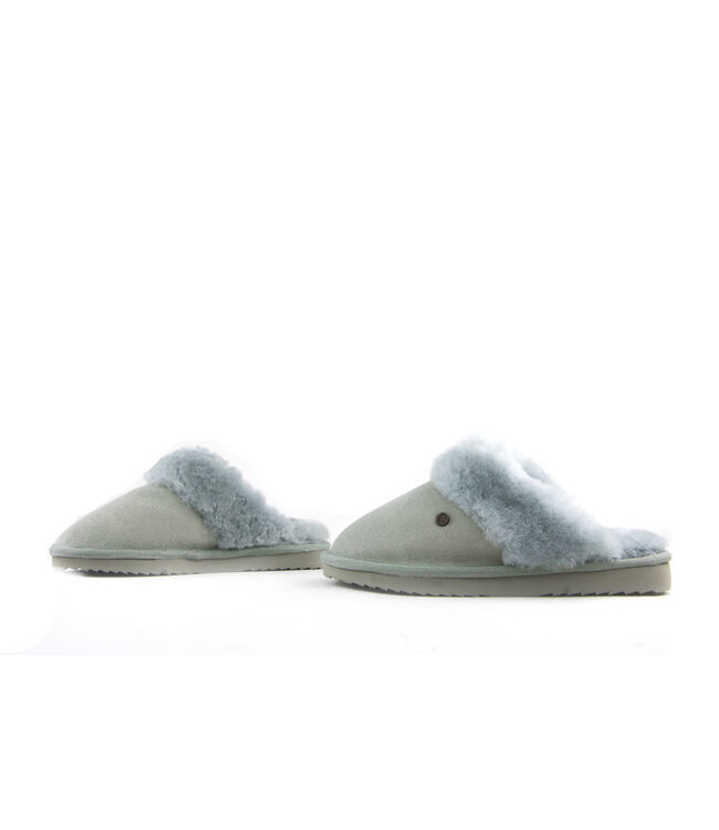 Warmbat Pantoffels Flurry Ice Blue Suede