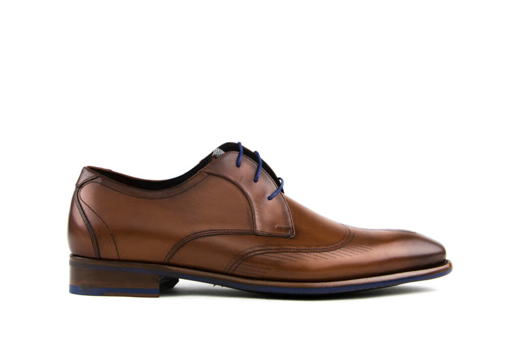 Floris van Bommel Floris van Bommel Lace-Up Dark Cognac