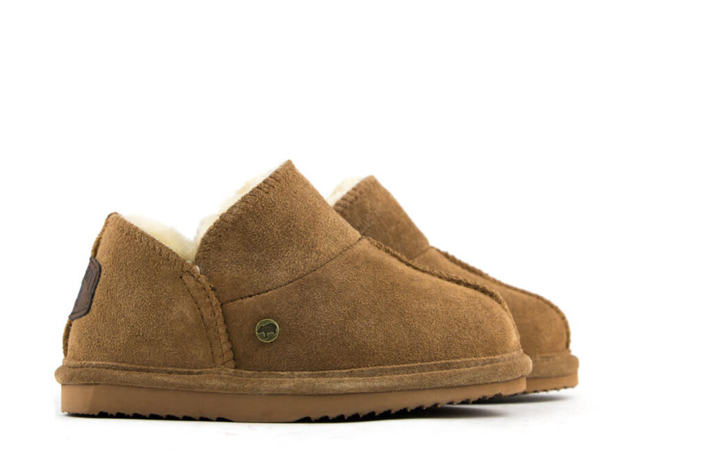 Warmbat Warmbat Pantoffels Willow Kids Cognac Suede