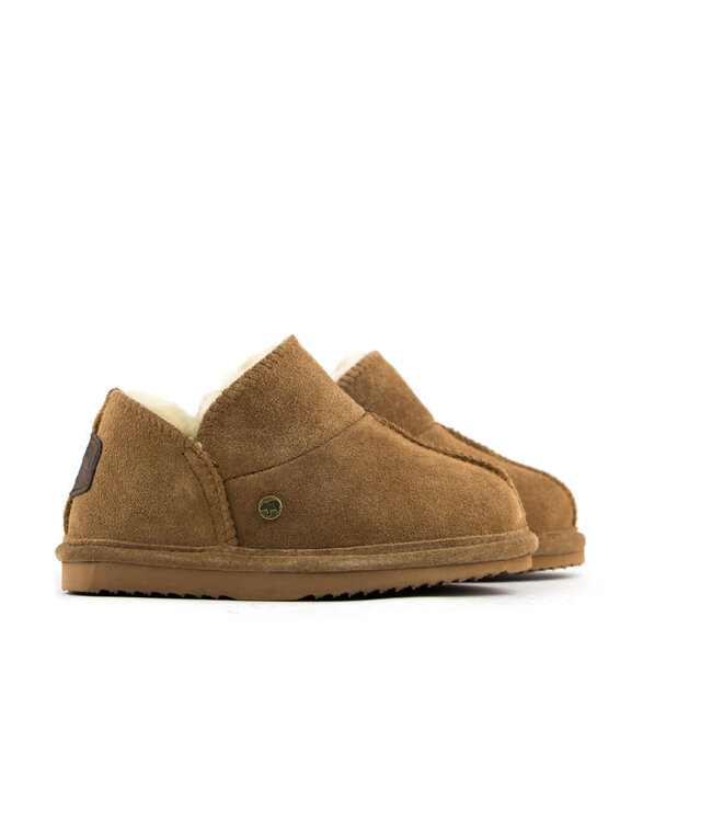 Warmbat Pantoffels Willow Kids Cognac Suede