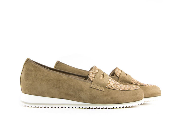 Hassia Hassia Loafers Taupe Suede
