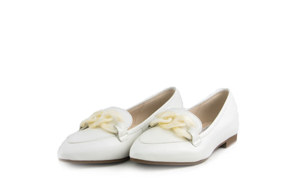 Gabor Loafers Wit Ketting Nava Latte | Gratis Verzending v.a. €40 -  Steenbergen Schoenen