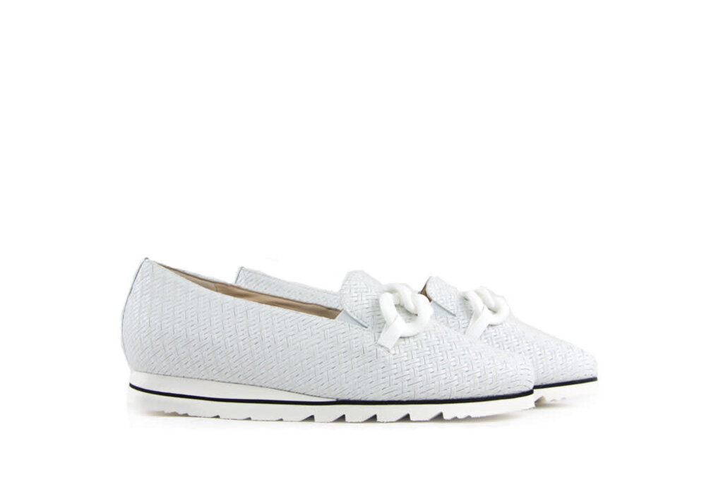 Hassia Hassia Loafer Weiss Twist Pisa