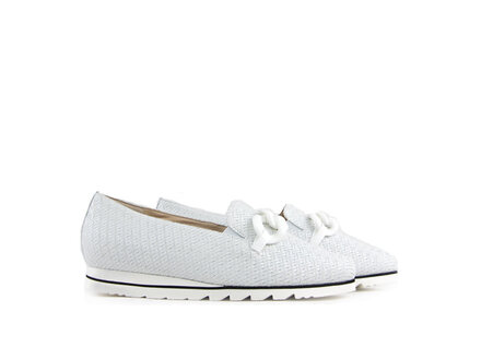 Hassia Hassia Loafer Weiss Twist Pisa G Hassia Hassia Loafer Weiss Twist Pisa G