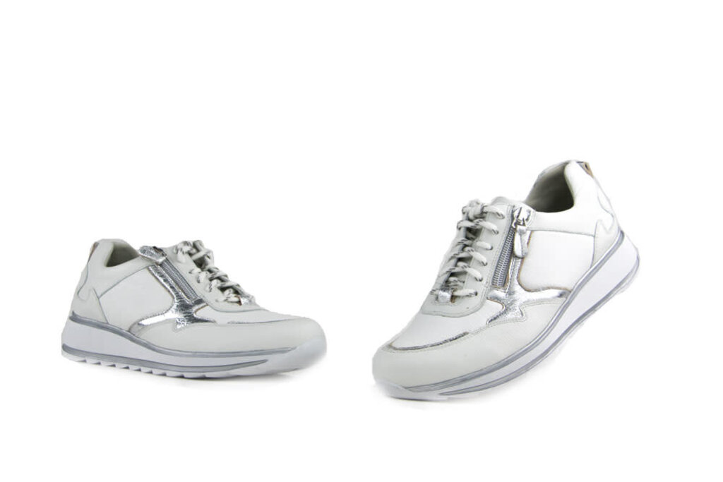 Durea Durea Sneakers Wit Zilver