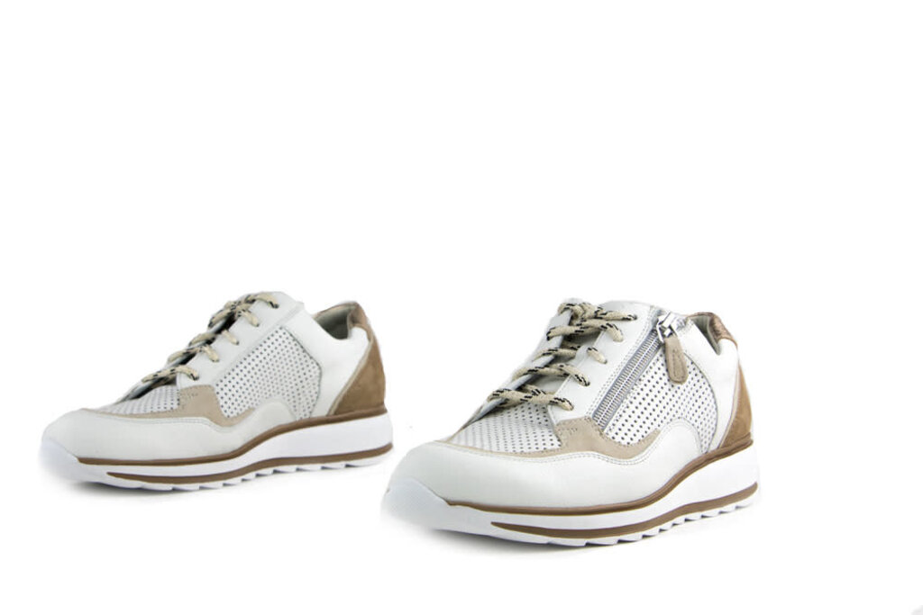 Durea Durea Sneakers Wit Beige Champagne H-leest