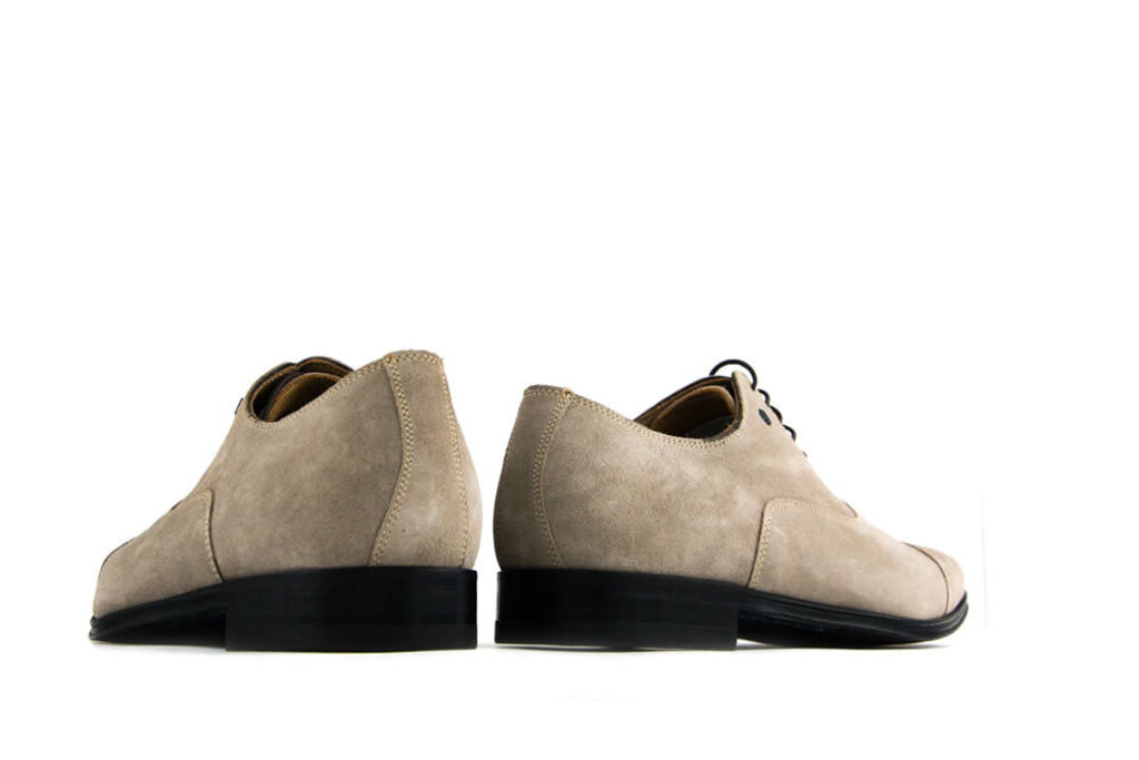 Van Bommel Van Bommel Veterschoen Taupe Suede