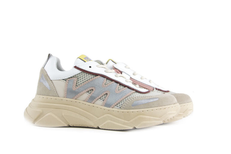 Red Rag Sneaker Beige Pink | HOGE KORTING - Steenbergen Schoenen