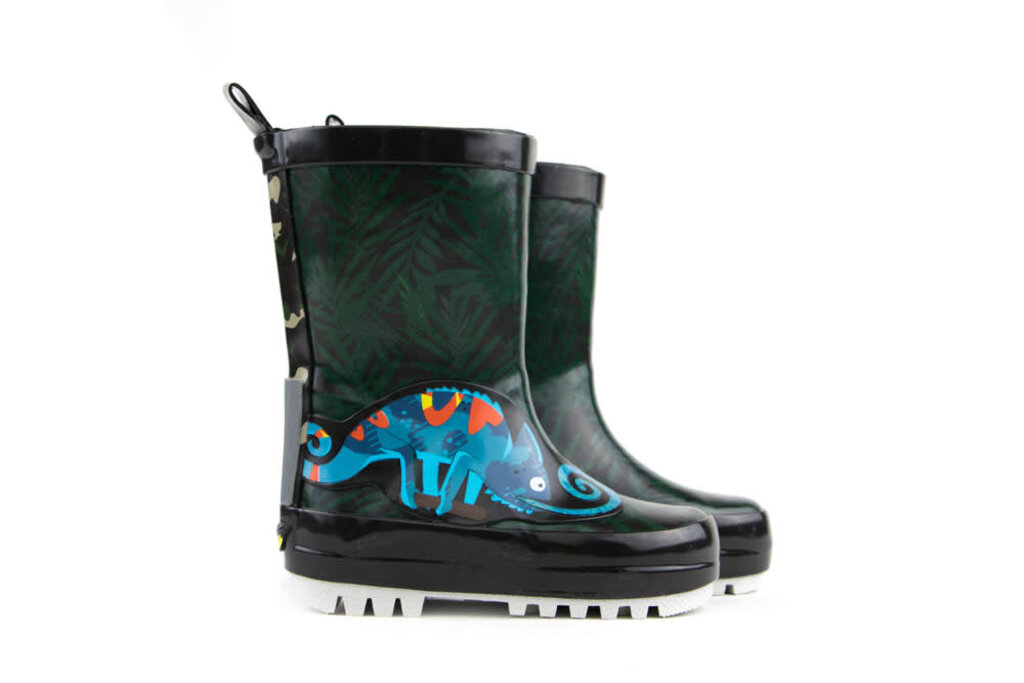 Shoesme Shoesme Go Bananas Rain Boots Grey Green Kameleon