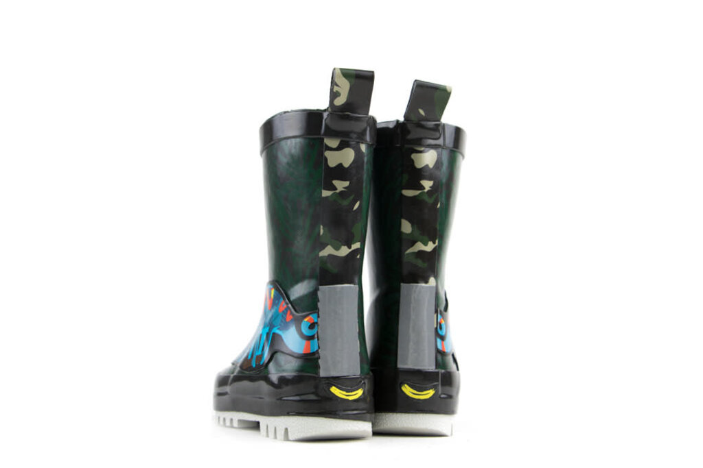 Shoesme Shoesme Go Bananas Rain Boots Grey Green Kameleon