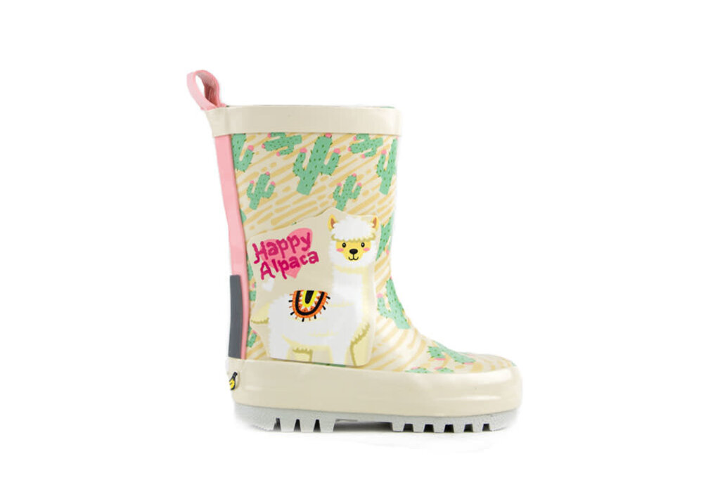 Shoesme Shoesme Go Bananas Rain Boots Pink Green Alpaca