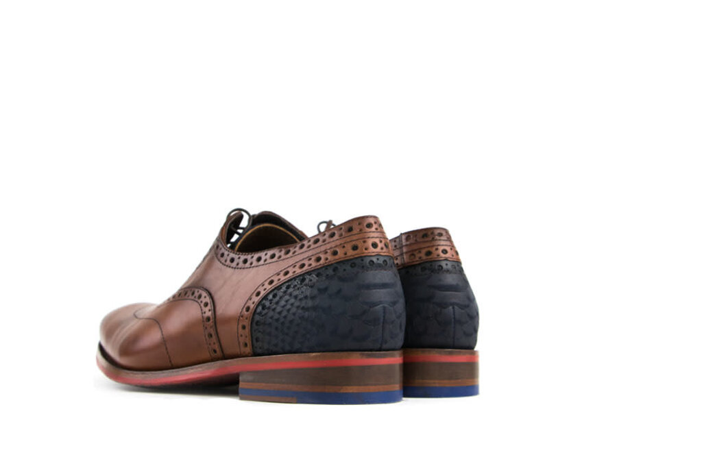 Floris van Bommel Floris van Bommel Lace-Up Dark Cognac