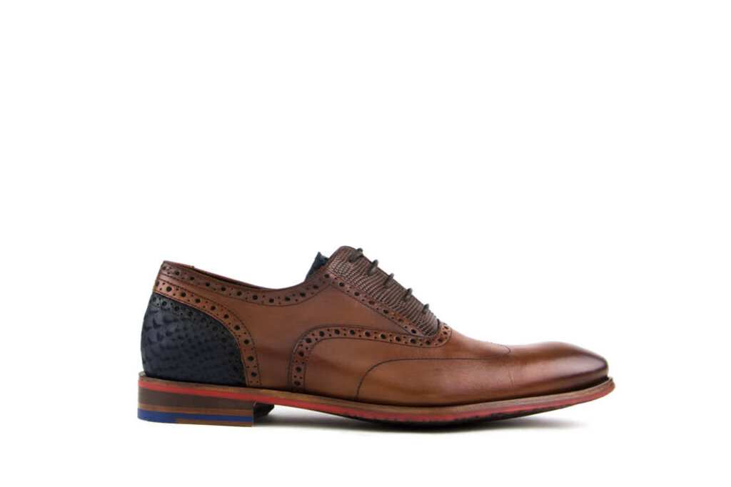 Floris van Bommel Floris van Bommel Lace-Up Dark Cognac