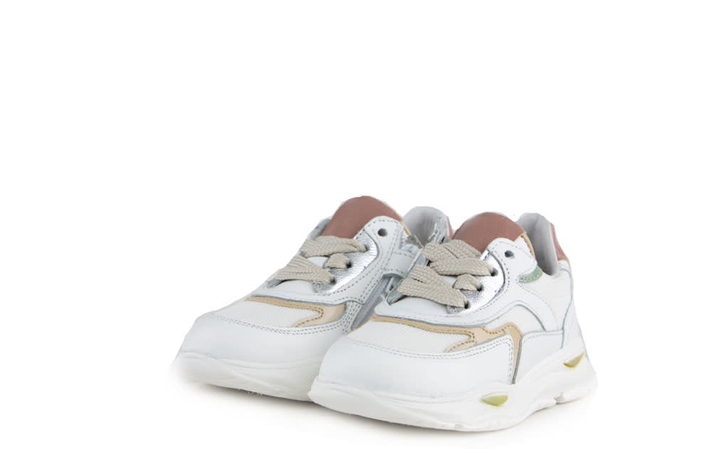 Pinocchio Sneaker Wit Poeder Groen | Gratis Verzending - Steenbergen  Schoenen