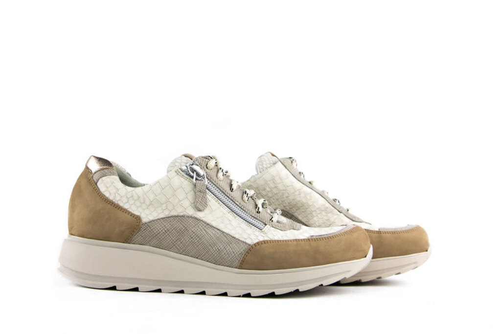 Durea Durea Sneaker Taupe Panna K-breite