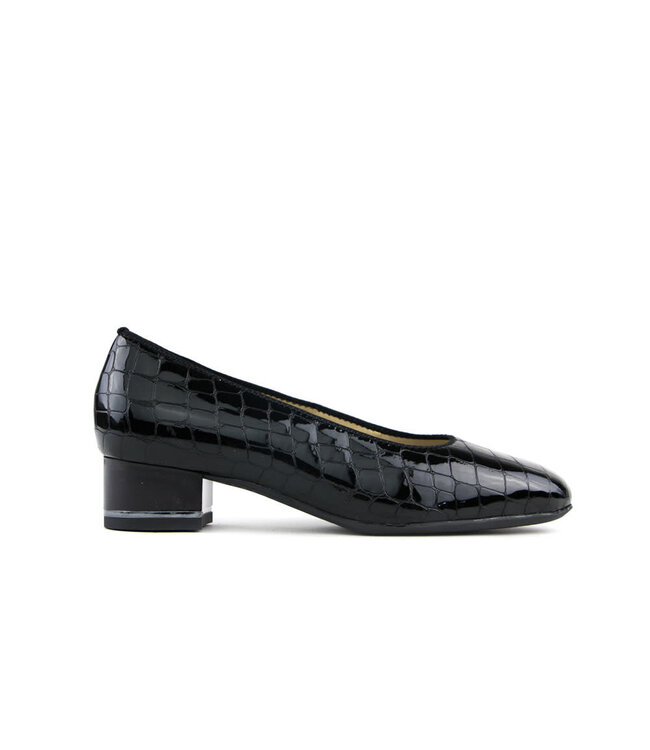 Ara Pump Graz Schwarz Croco Lak