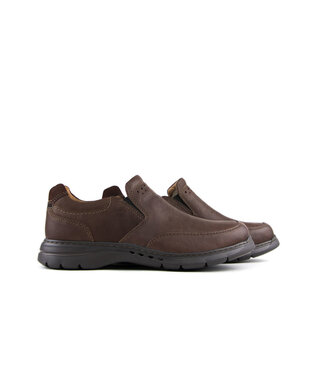 Clarks Clarks Un Brawley Step Mahogany Leather