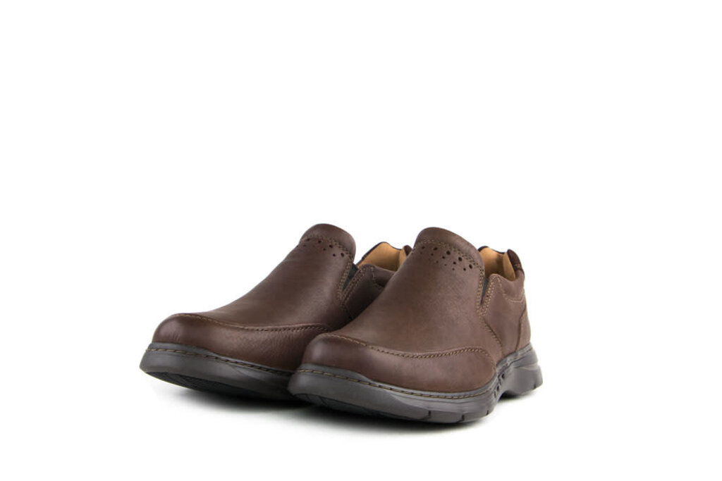 Clarks Clarks Un Brawley Step Mahogany Leather