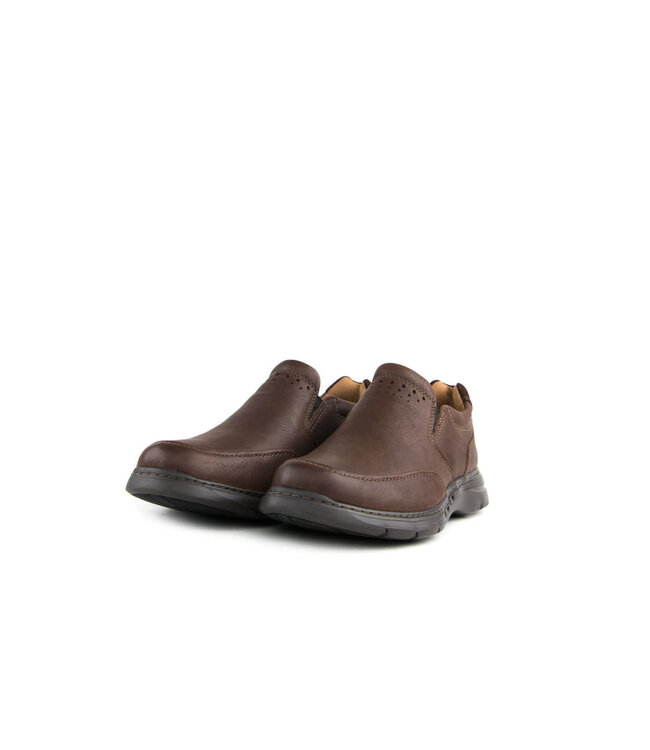 Clarks Un Brawley Step Mahogany Leather