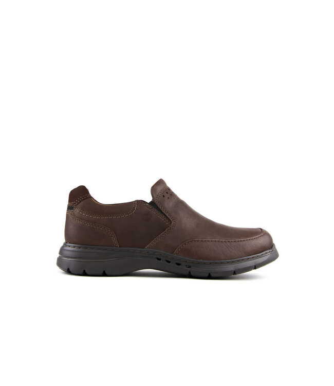 Clarks Un Brawley Step Mahogany Leather