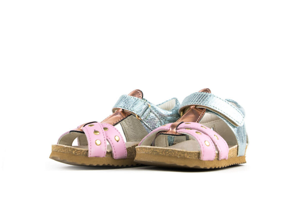 Shoesme Bio Sandaal Green Pink