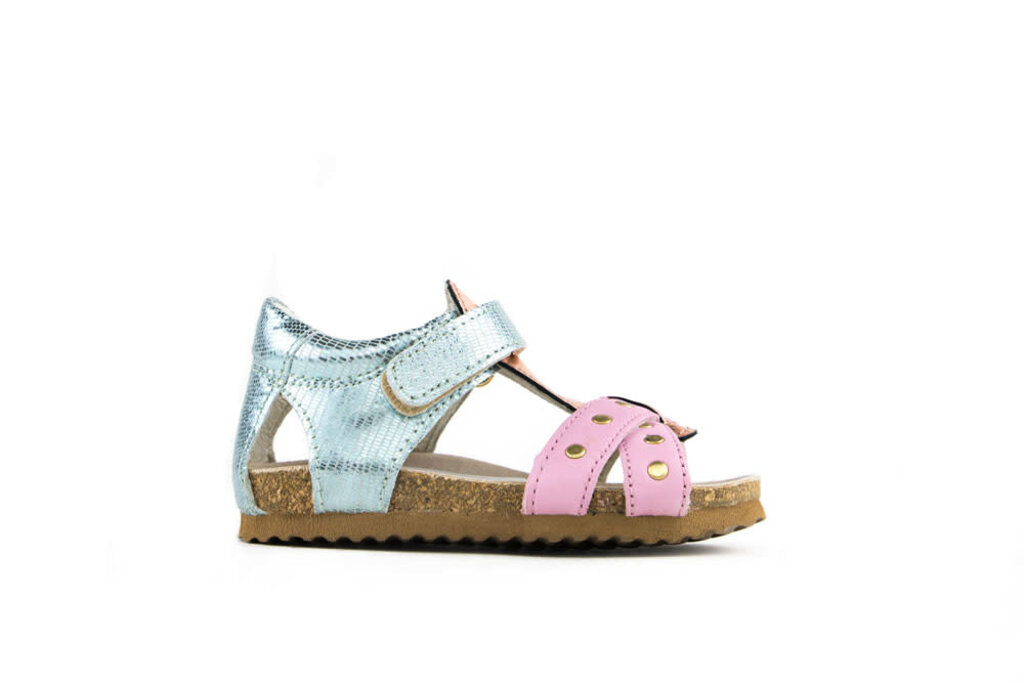 Shoesme Bio Sandaal Green Pink