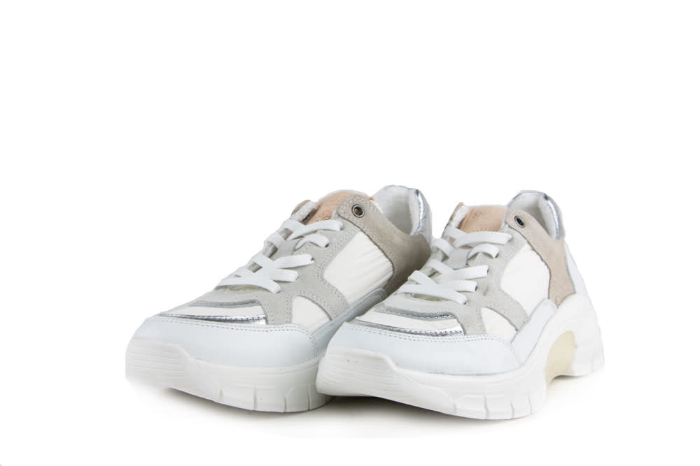 habbies Sneaker White Light Grey | Gratis Verzending - Steenbergen Schoenen