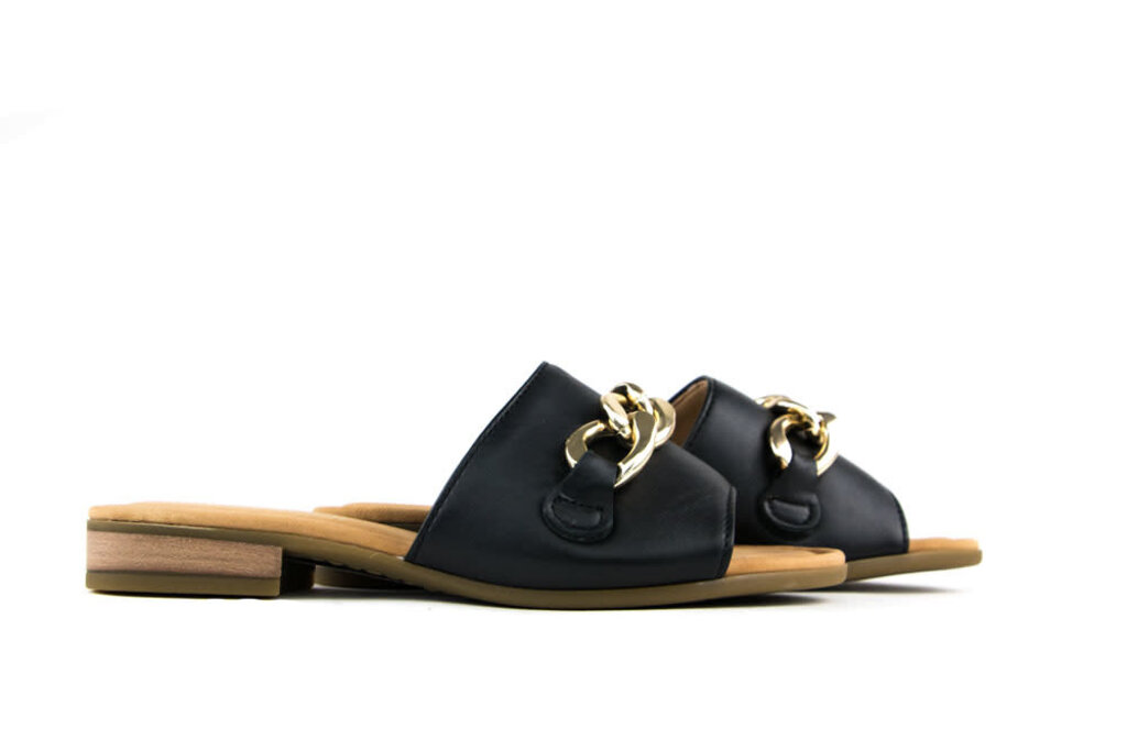 Gabor Gabor Slipper Chain Black Gold