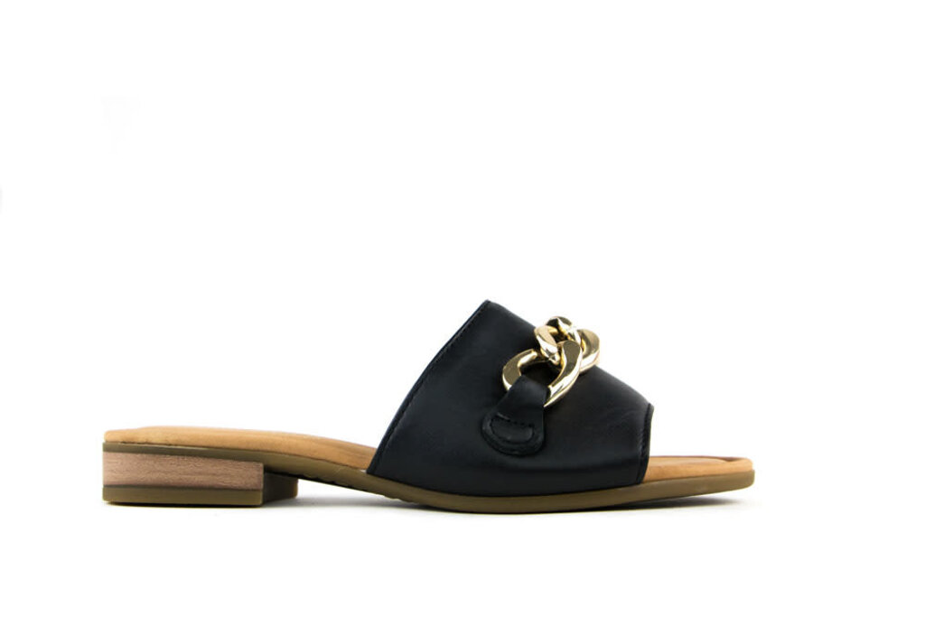 Gabor Gabor Slipper Chain Black Gold