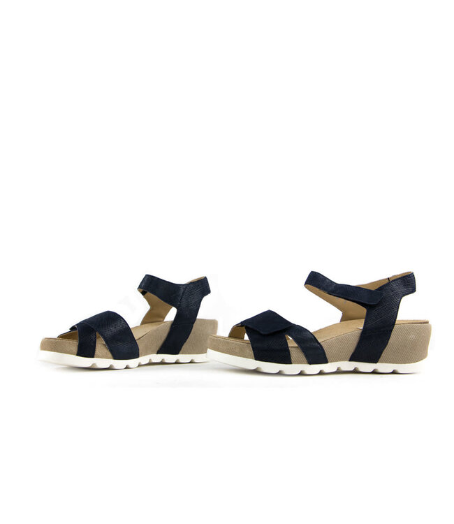Sandaal Donkerblauw Zand H-breite