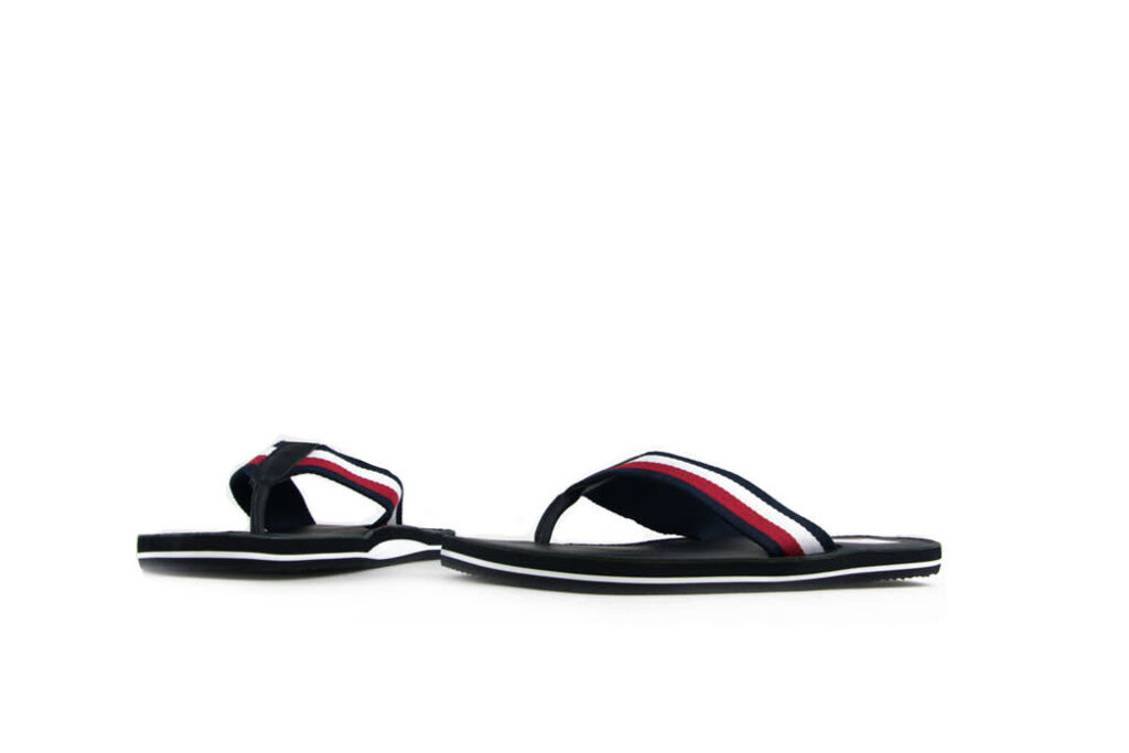 Tommy Hilfiger Elevated Leather Beach Sandal Desert Sky