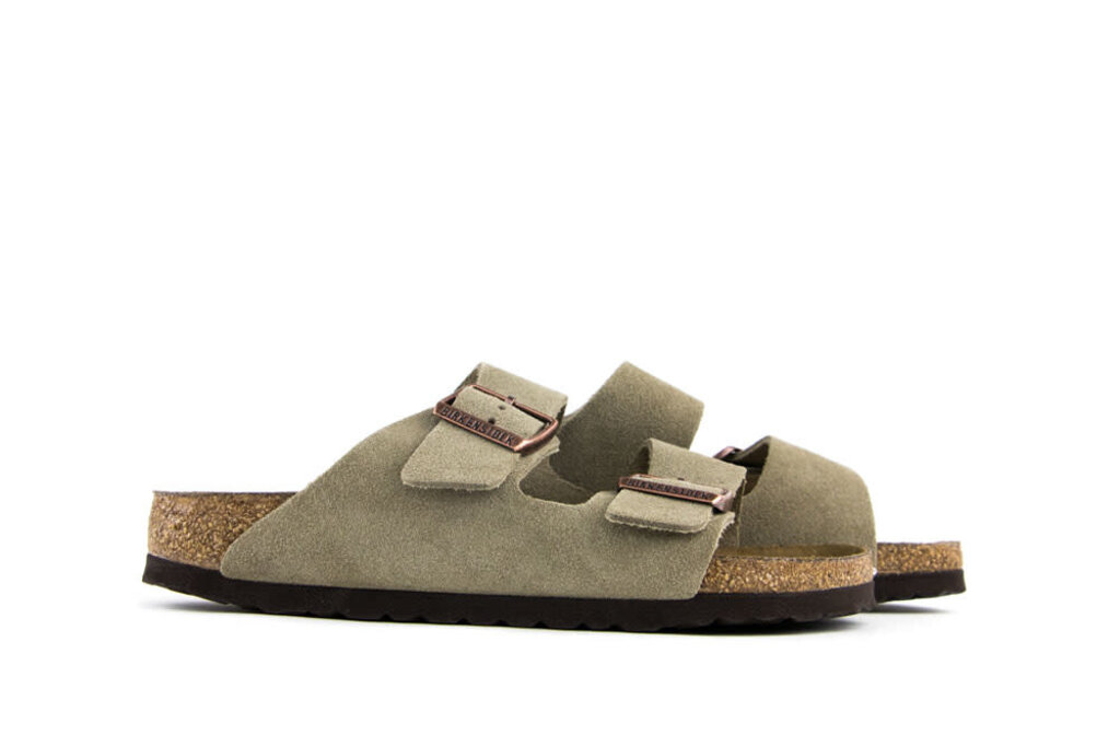 Birkenstock Birkenstock Arizona Suede Taupe Narrow