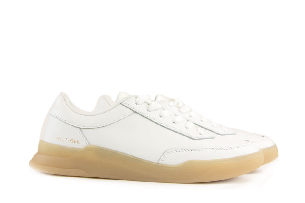 Tommy Hilfiger Tommy Hilfiger Sneakers Wit Elevated Cupsole Leather Ecru