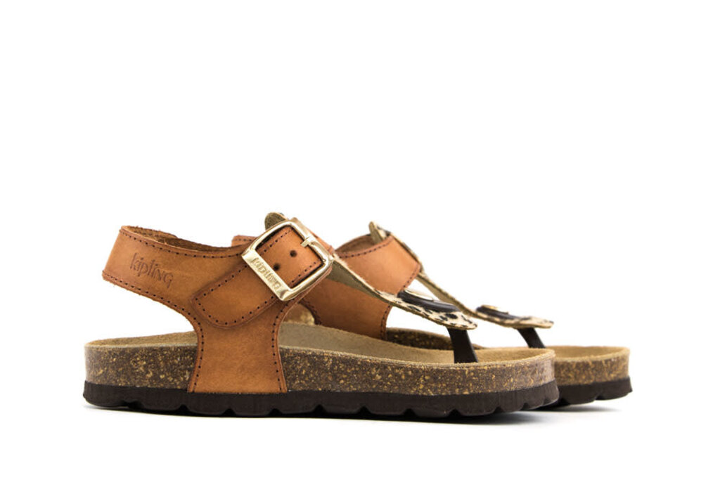 Kipling outlet sandalen cognac