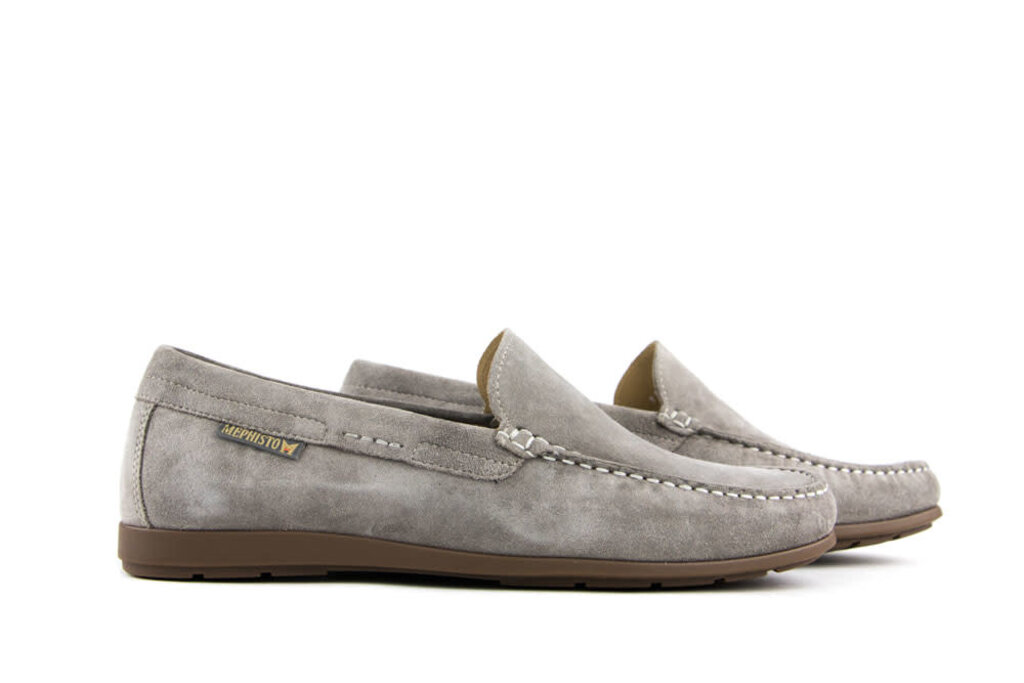 Mephisto  Mephisto Loafer Algoras Warm Grey Suede