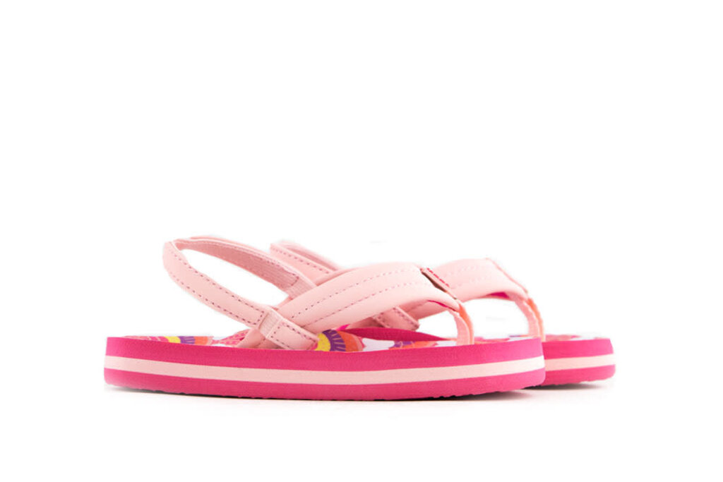 Reef Reef Slippers Roze Little Ahi Rainbows and Clouds