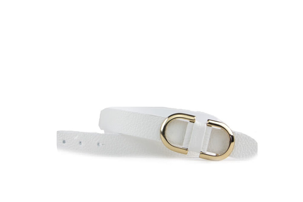 HAN HAN Belt Mila White leather