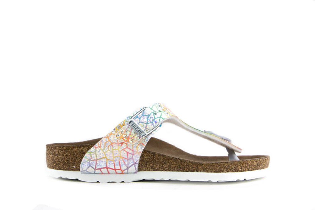 Birkenstock Birkenstock Gizeh Flashy Hologram Silver Narrow