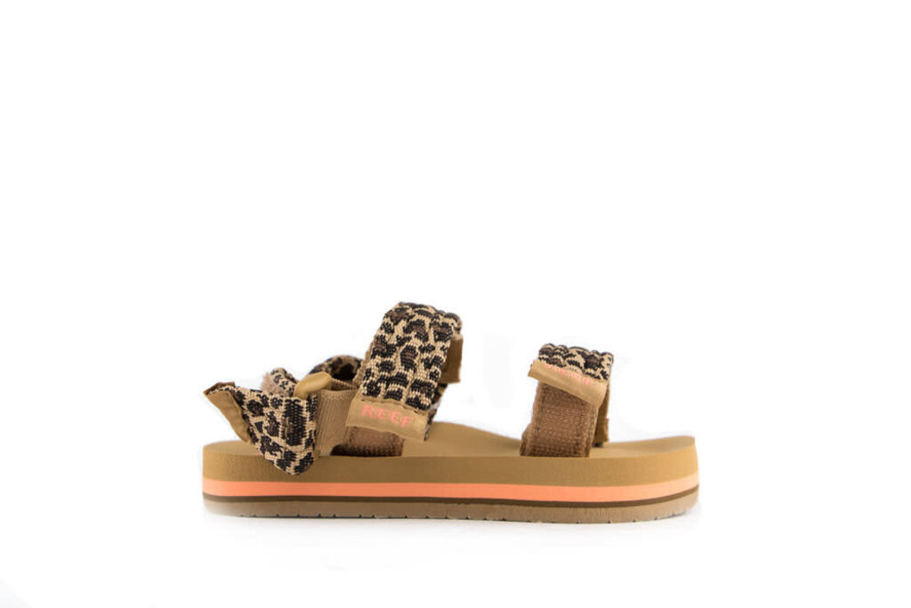 Reef Reef Slippers Cognac Little Ahi Converible Leopard