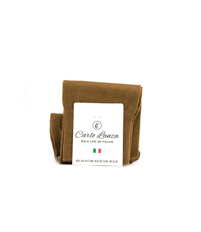 Carlo Lanza Socke Cognac