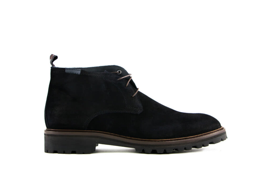 Floris van Bommel Floris van Bommel Veterboots Zwart Sturdi 01.14