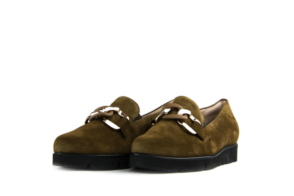 Hassia Hassia Loafers Groen Ketting Suede
