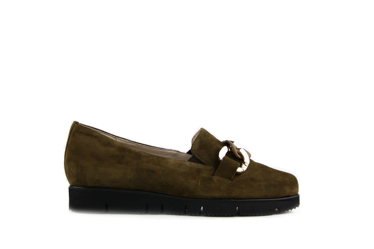 Hassia Hassia Loafers Groen Ketting Suede
