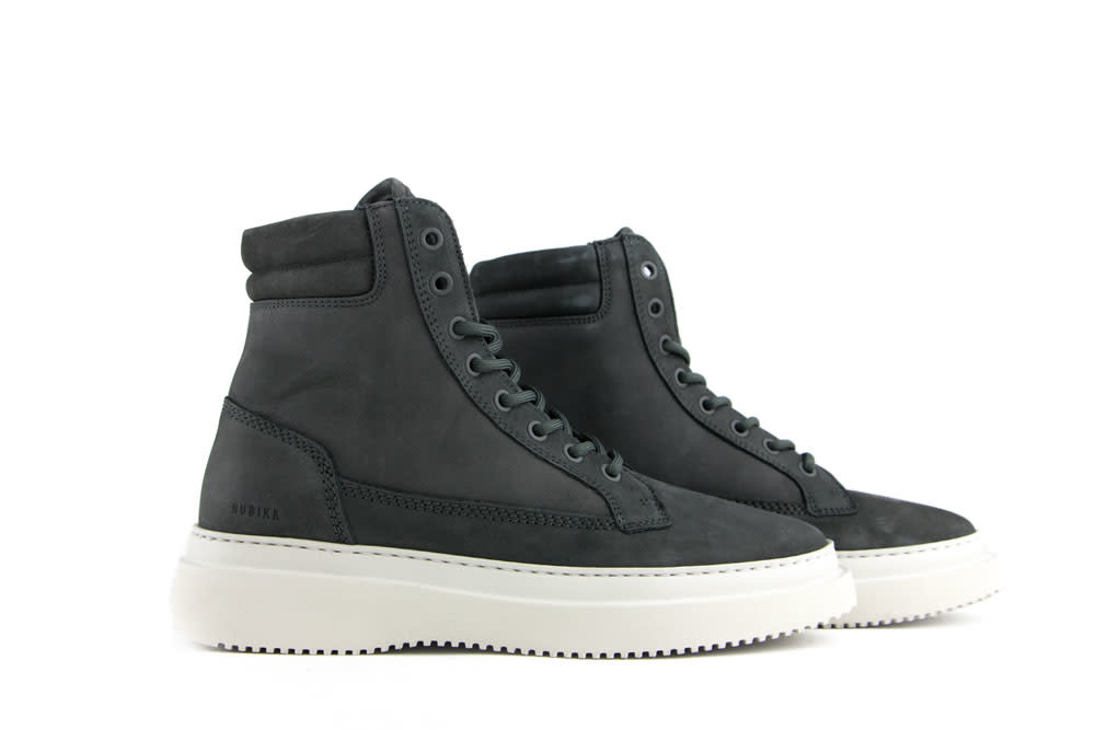 Nubikk Veterboots Grijs Jonah Dune Nubuck I 1-2 Werkdagen - Steenbergen  Schoenen