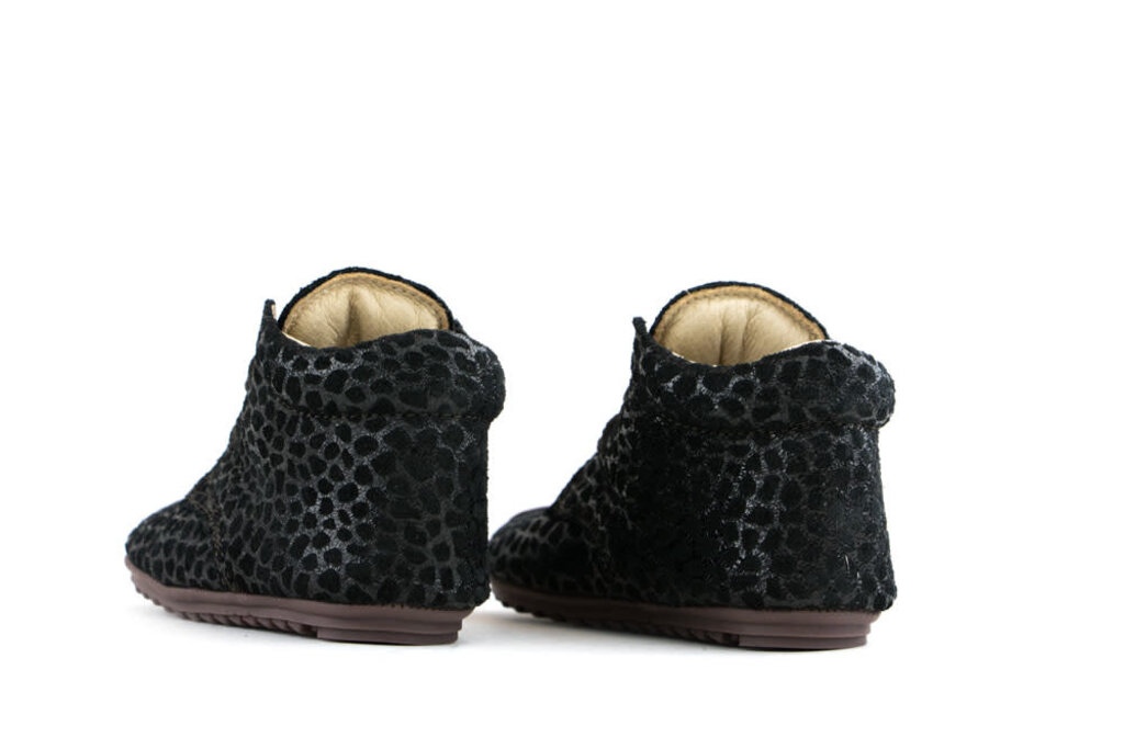 Shoesme Shoesme Babyproof Lace Brown Black Dots