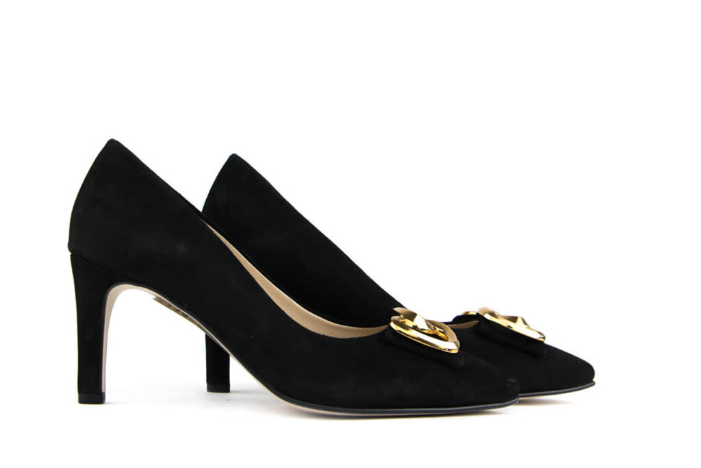 Gabor Gabor Pumps Zwart Suede Gold